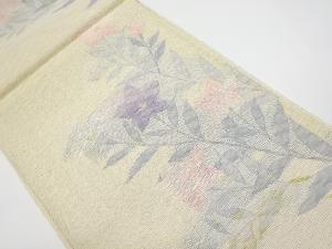 アンティーク　すくい織桔梗模様織出し夏用袋帯（材料）
